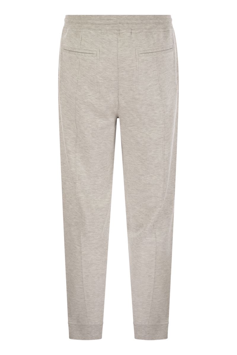BRUNELLO CUCINELLI Cotton Fleece Trousers for Men