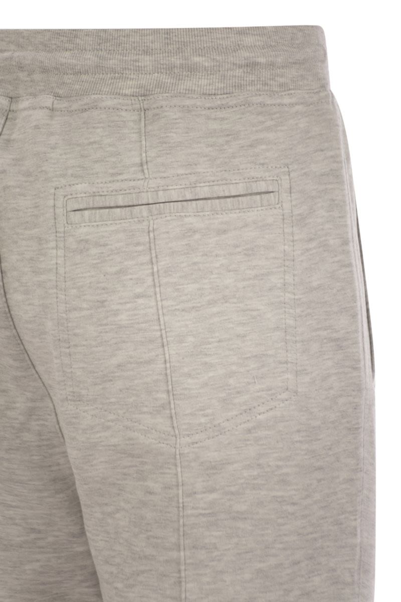 BRUNELLO CUCINELLI Cotton Fleece Trousers for Men