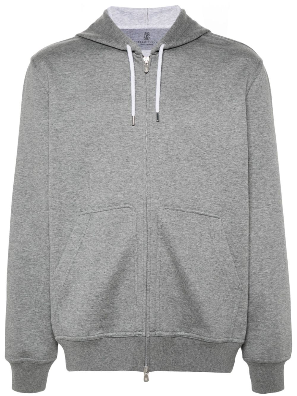 BRUNELLO CUCINELLI Men's Cotton Blend Zipped Hoodie
