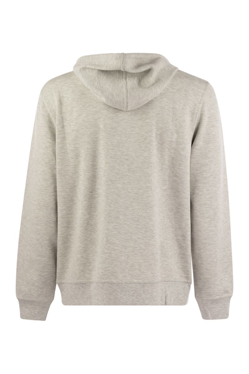 BRUNELLO CUCINELLI Cotton Blend Zipped Hoodie for Men