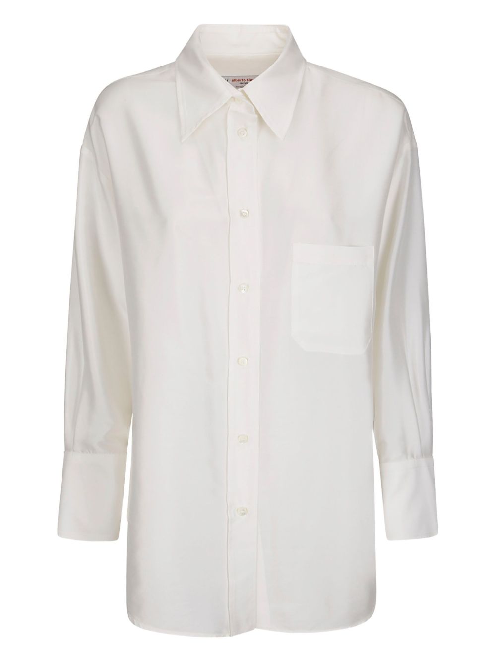 ALBERTO BIANI Silk Shirt with Button Closure and Chest Pocket