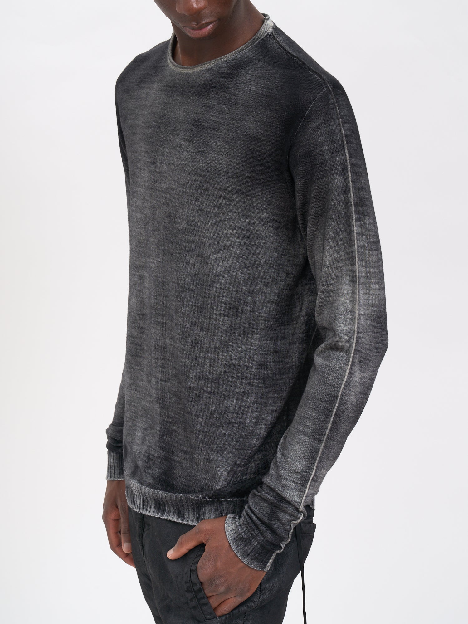 MD75 Men's Crew Neck Wool Sweater - Size M