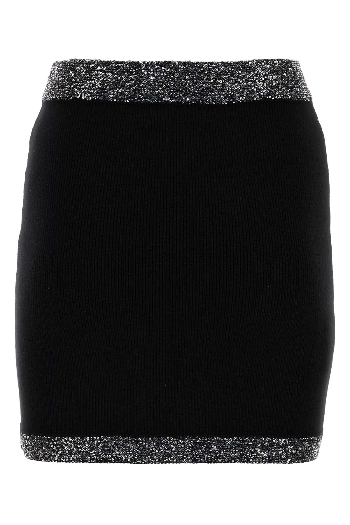 MIU MIU Women's Stretch Cashmere Blend Mini Skirt