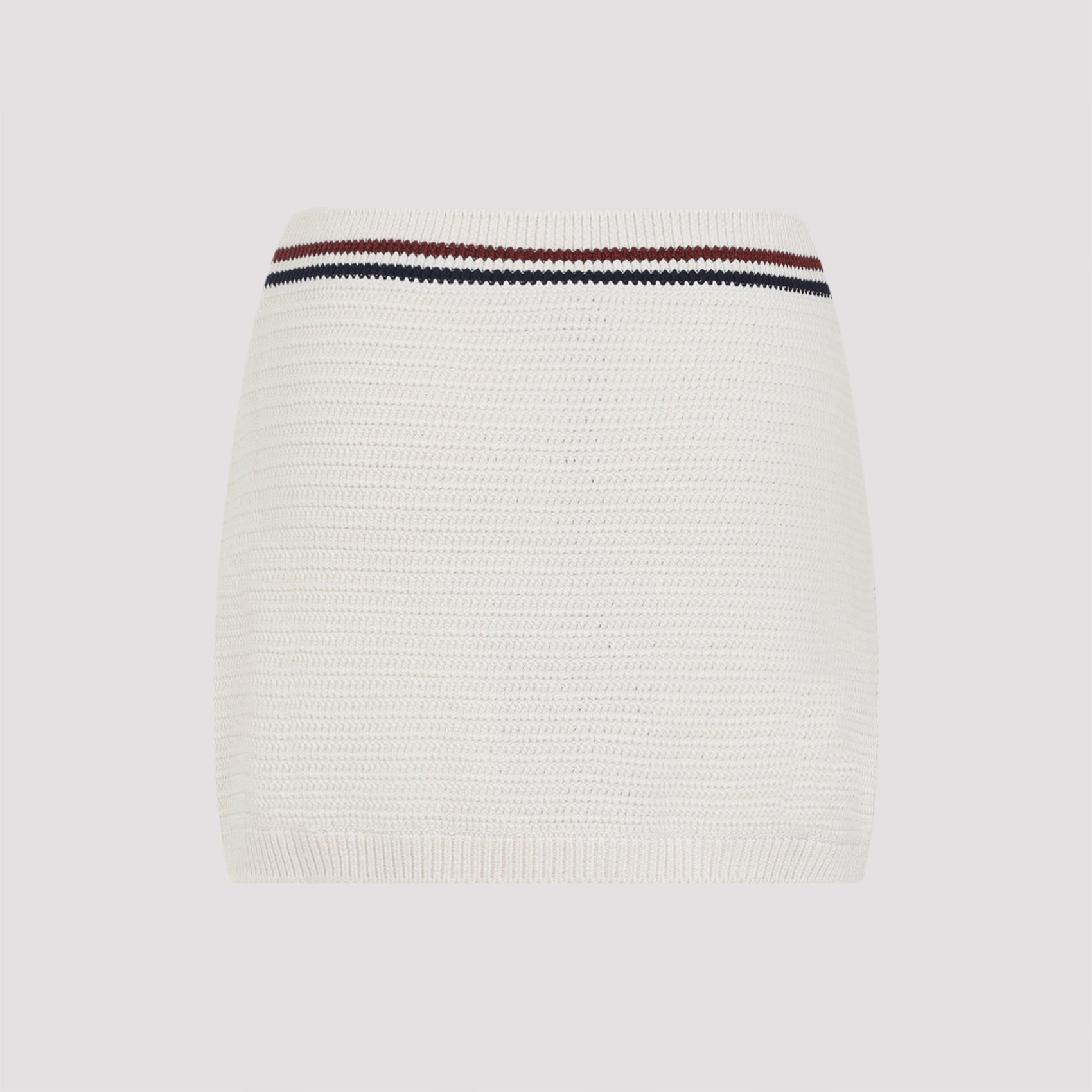 MIU MIU Stretch Crochet Mini Skirt