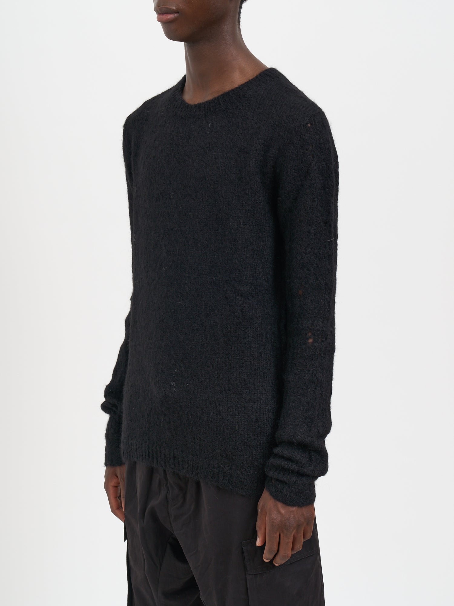 THOM KROM Crew Neck Alpaca Blend Sweater