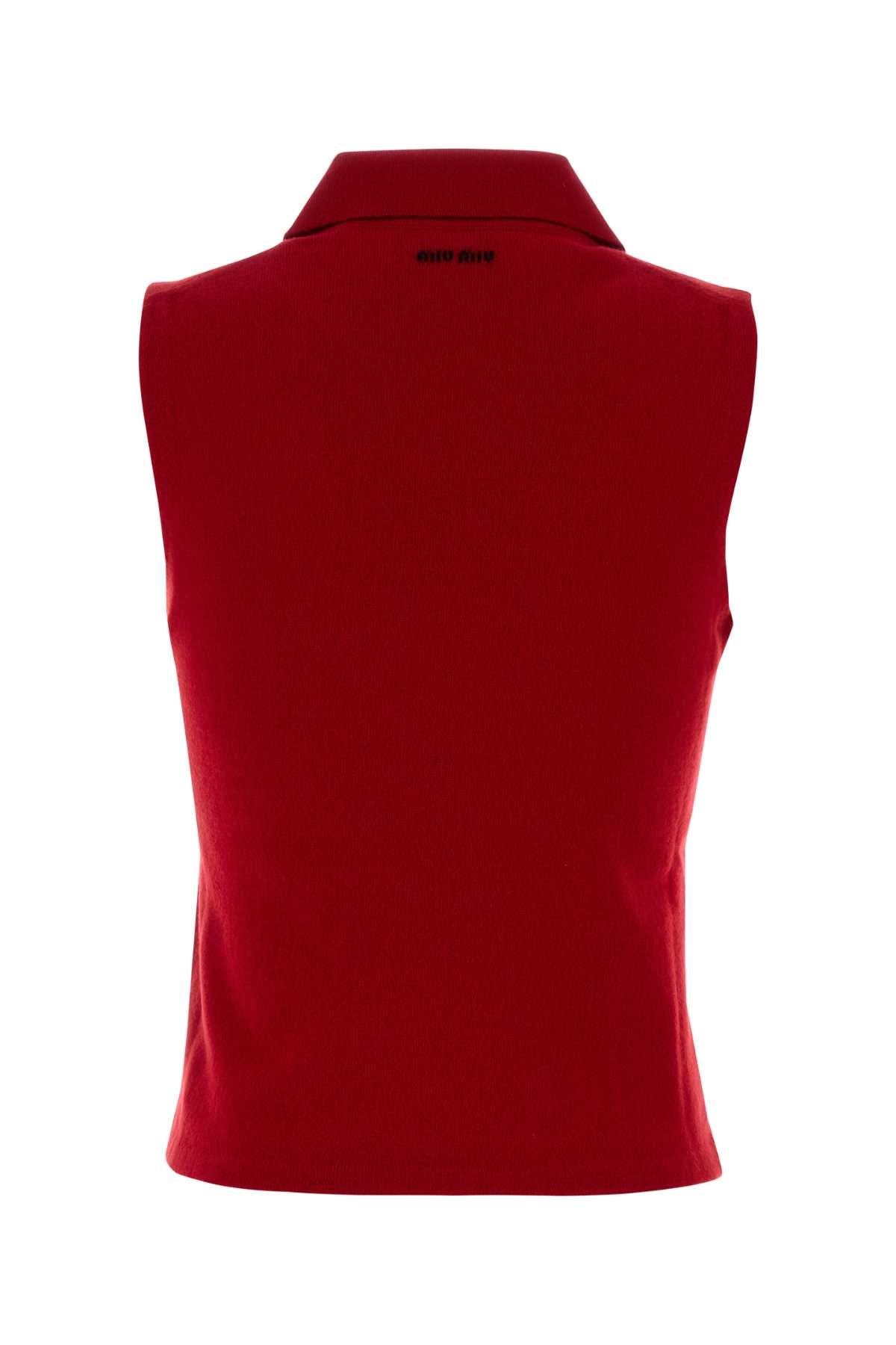 MIU MIU Cashmere Polo Shirt