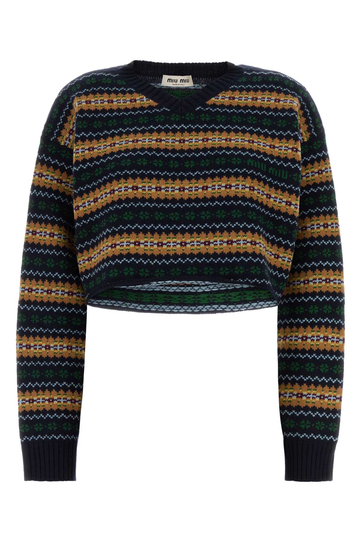 MIU MIU Embroidered Wool Sweater for Women