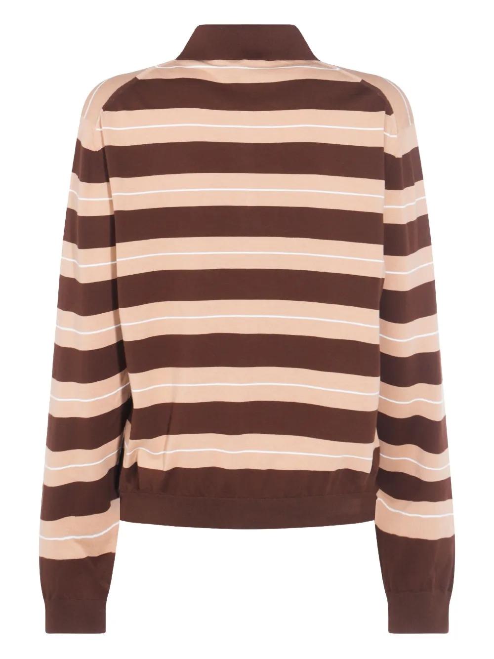 MIU MIU Striped Polo Shirt for Women