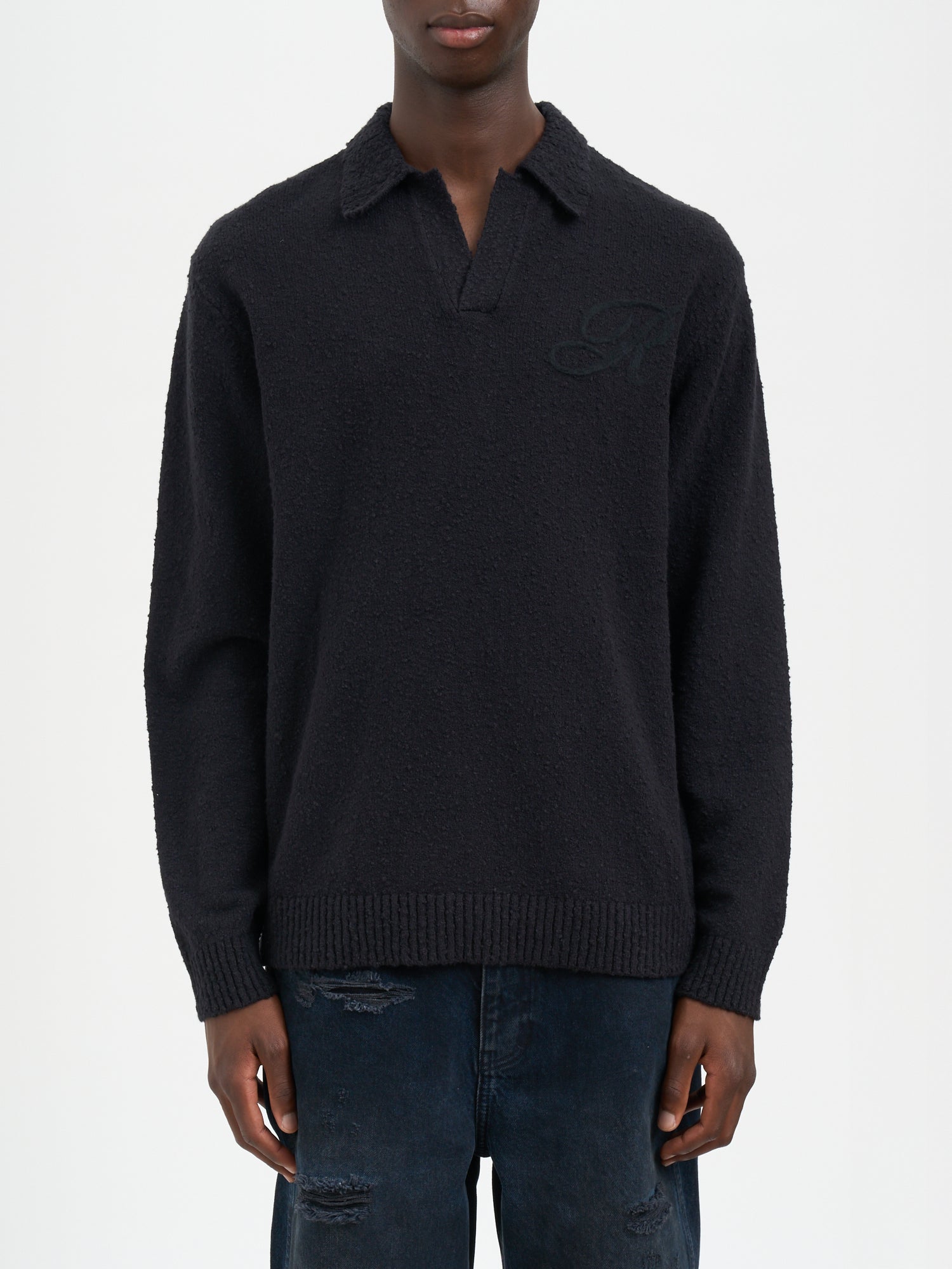 REPRESENT Men's Mini Cotton Polo Shirt - Size M