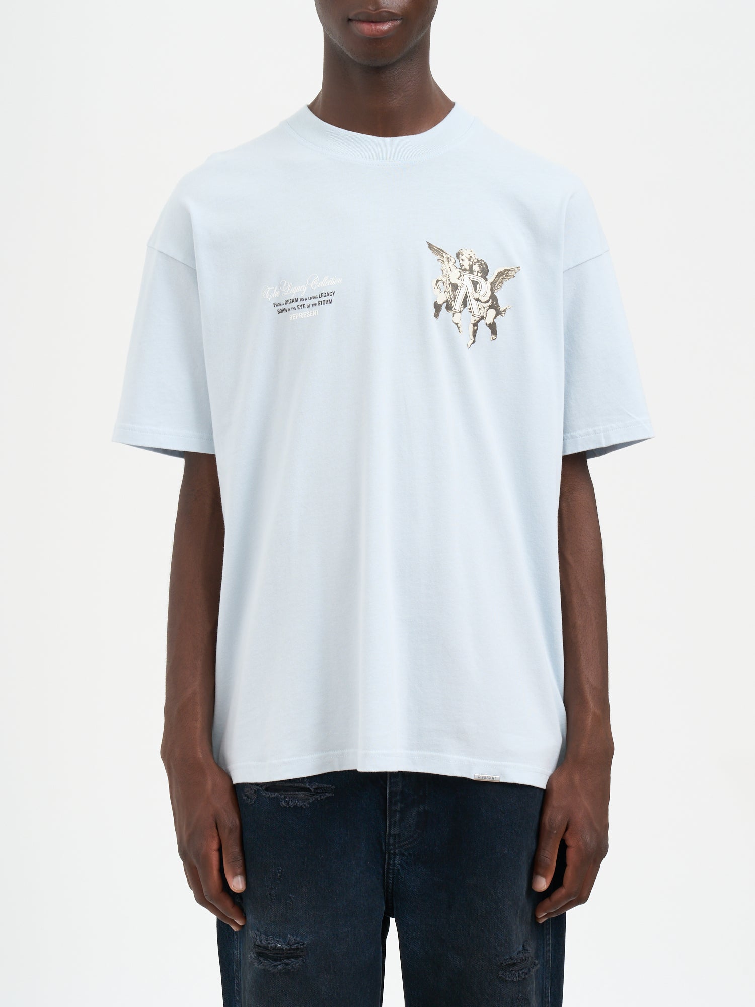 REPRESENT Legacy Cherubs Oversized Crewneck T-Shirt - Size M