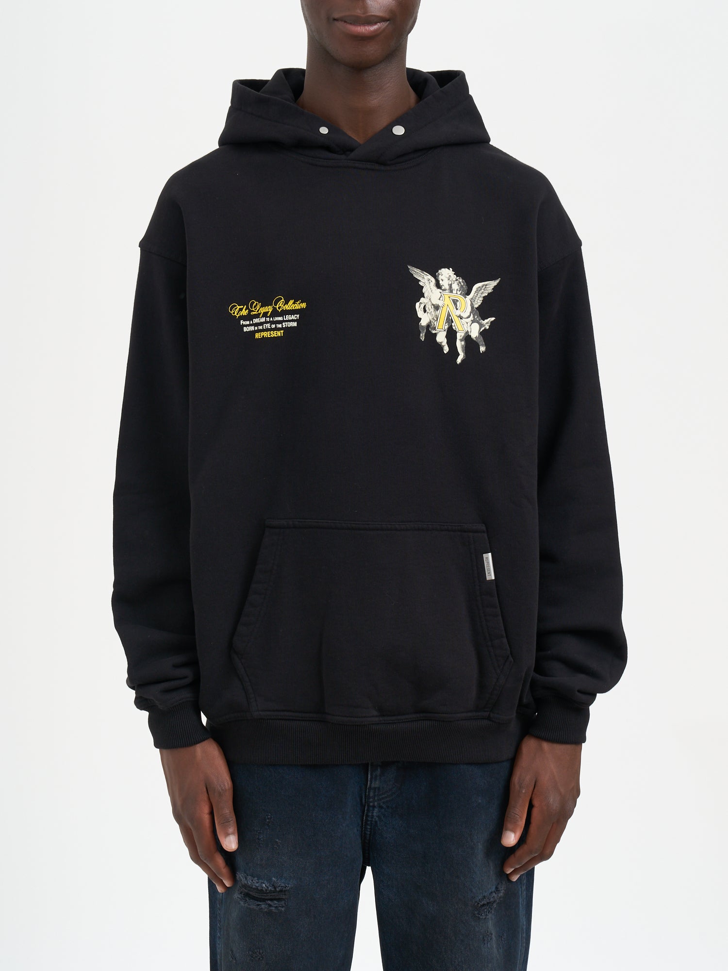 REPRESENT Oversized Cherub Hooded Sweatshirt - Medium