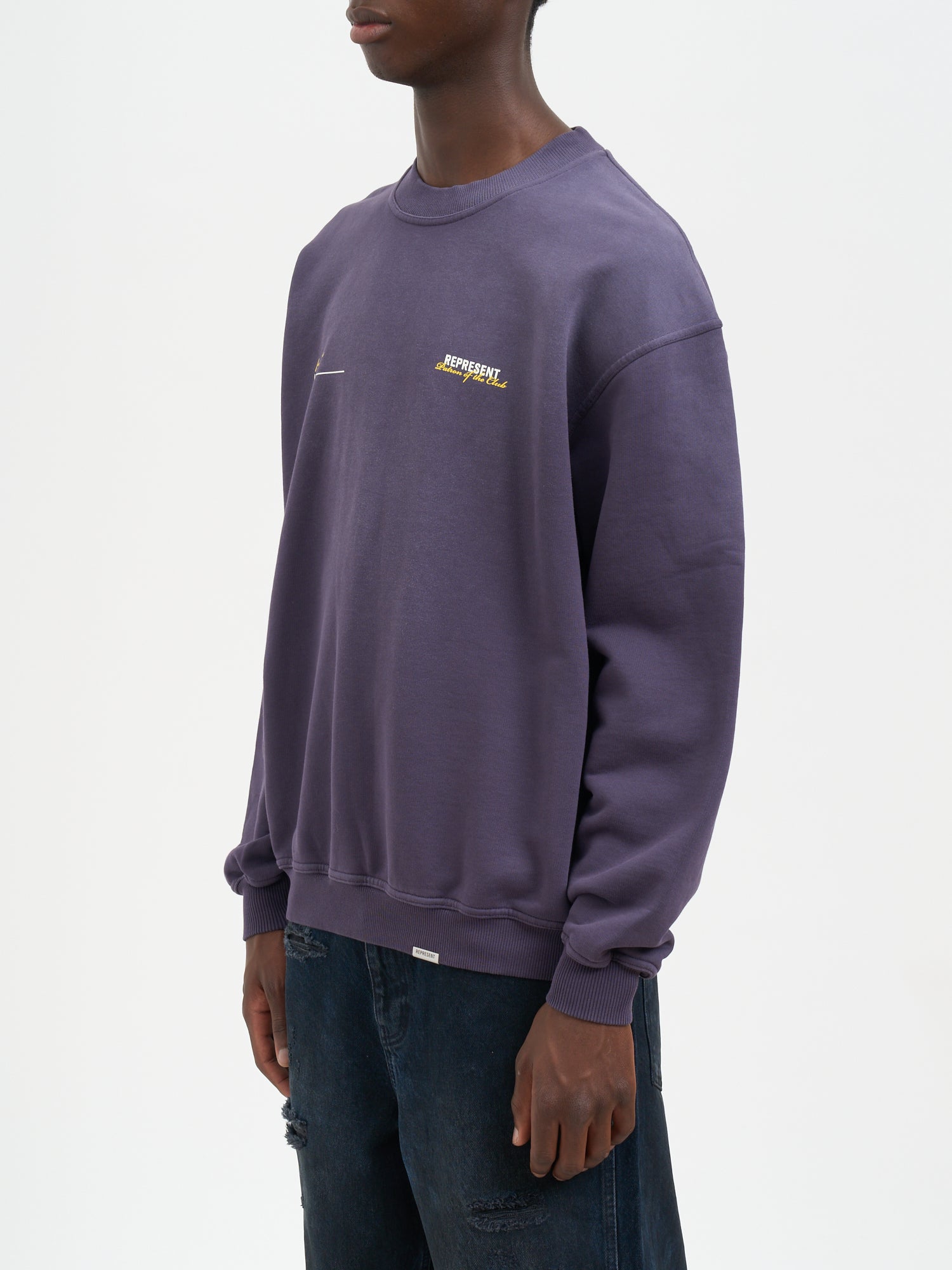 REPRESENT Oversized Club Crew Neck Sweatshirt - Size M