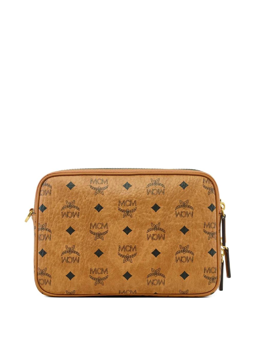 MCM Mini Diamond Canvas Camera Handbag