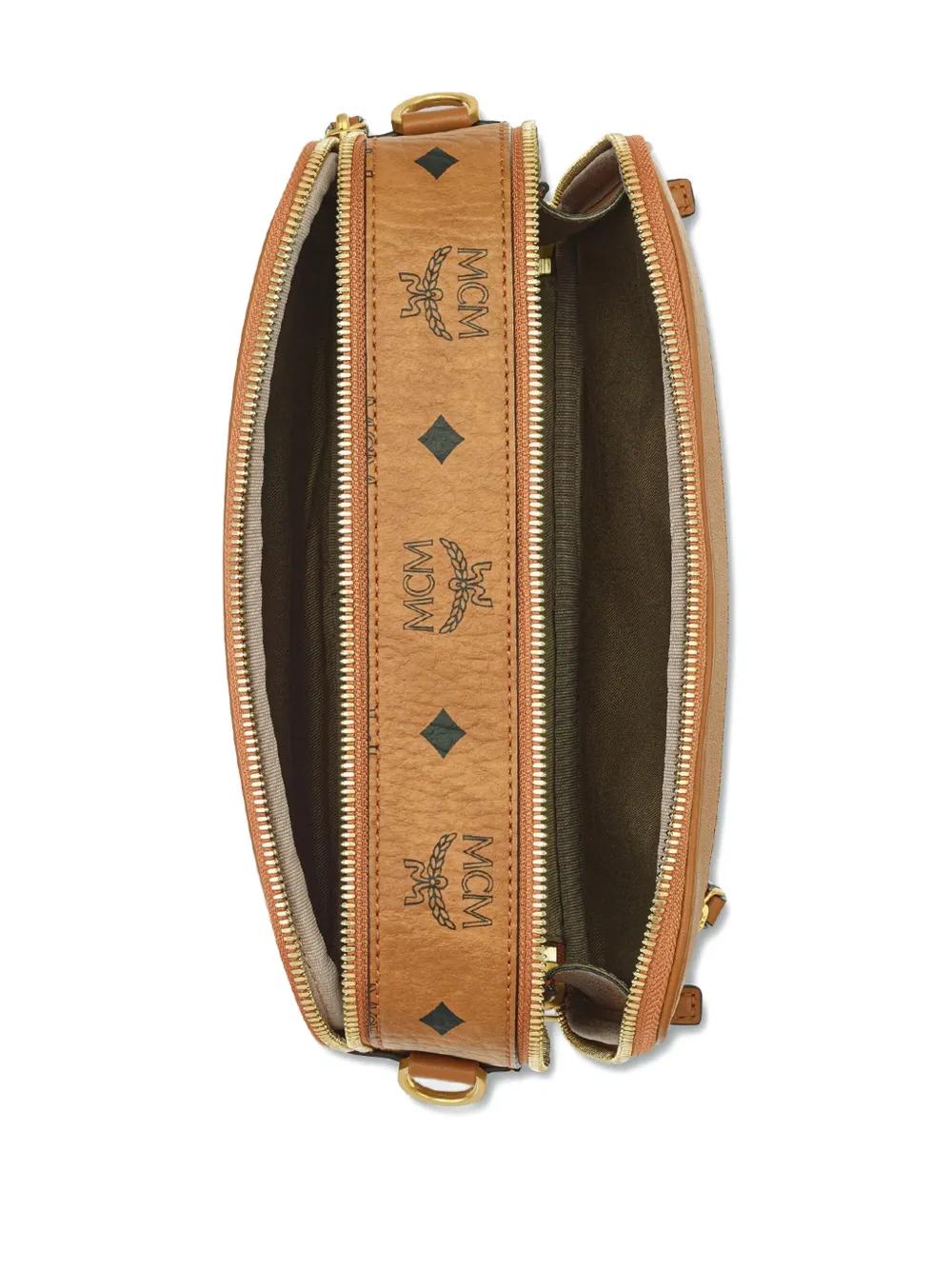 MCM Mini Diamond Canvas Camera Handbag