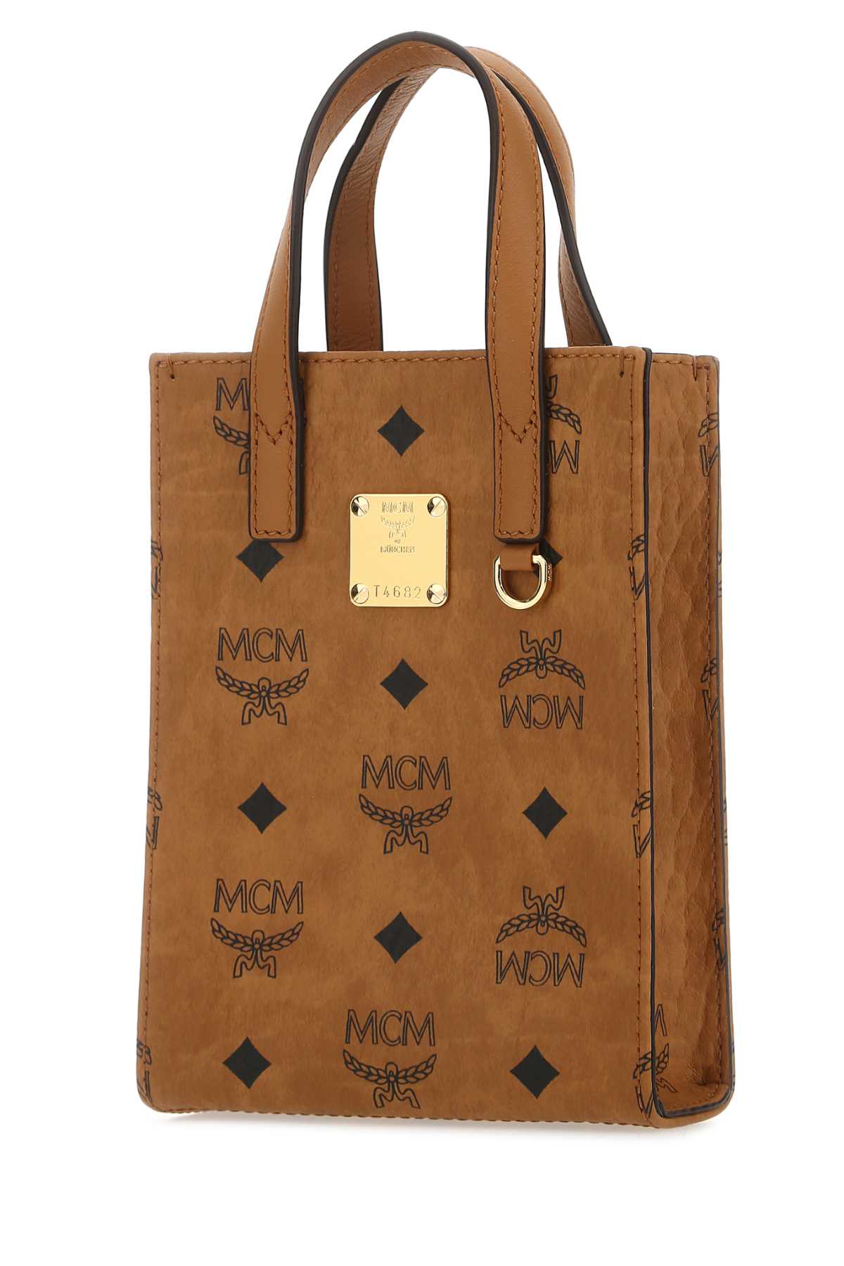 MCM Printed Mini Fabric Handbag