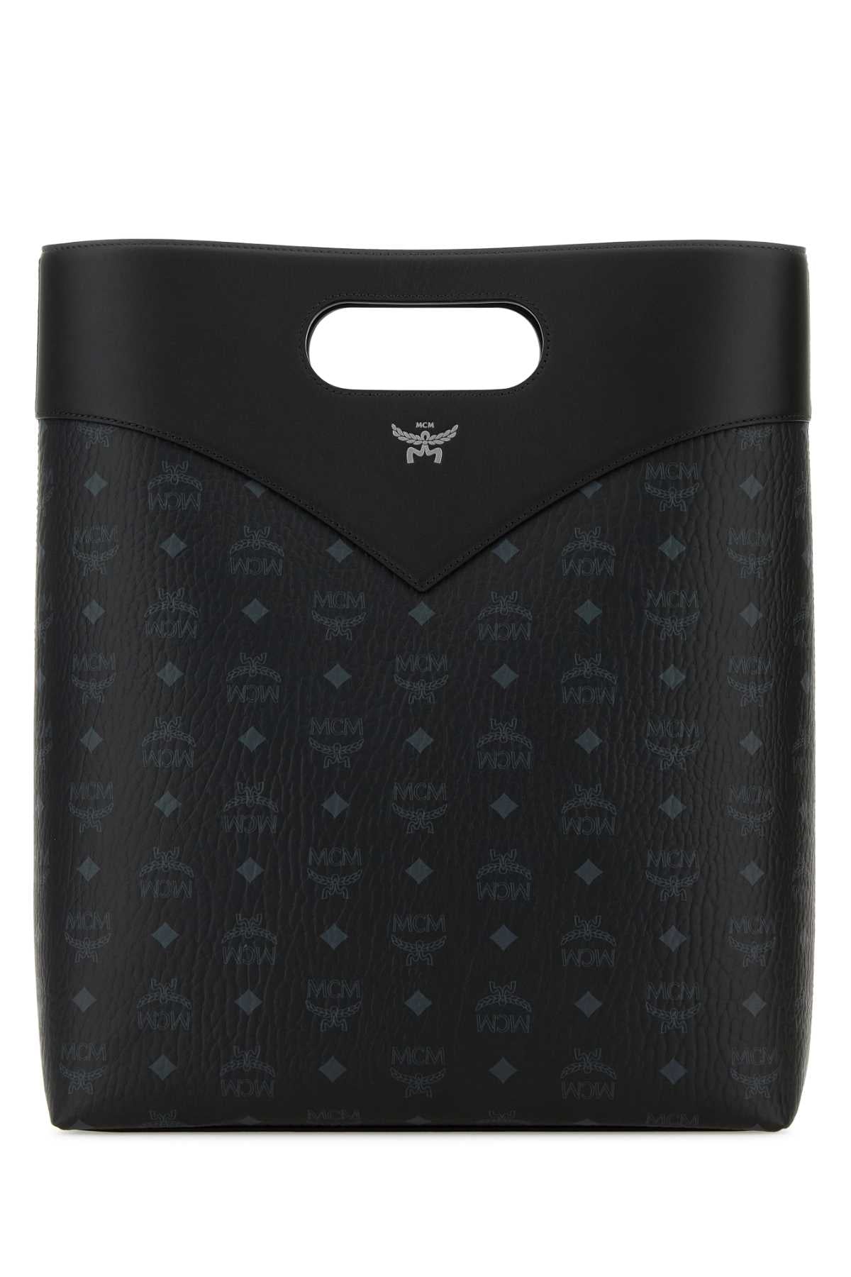 MCM Large Printed Canvas Shopping Handbag