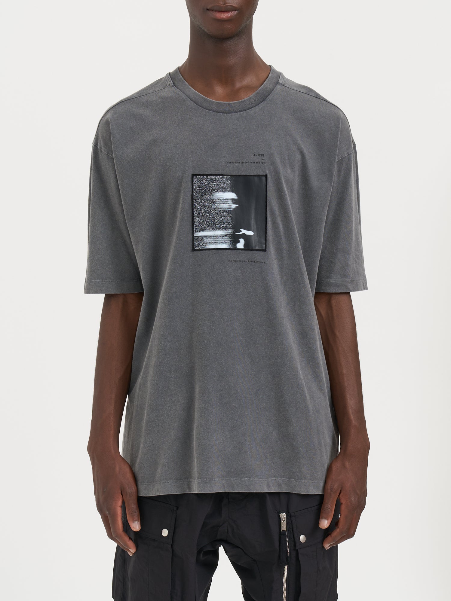 THOM KROM Oversized Crewneck T-Shirt with Print - Size Medium
