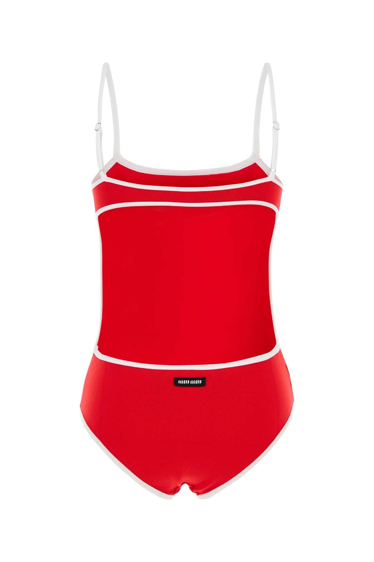 MIU MIU Stretch Nylon Mini Swimsuit for Women