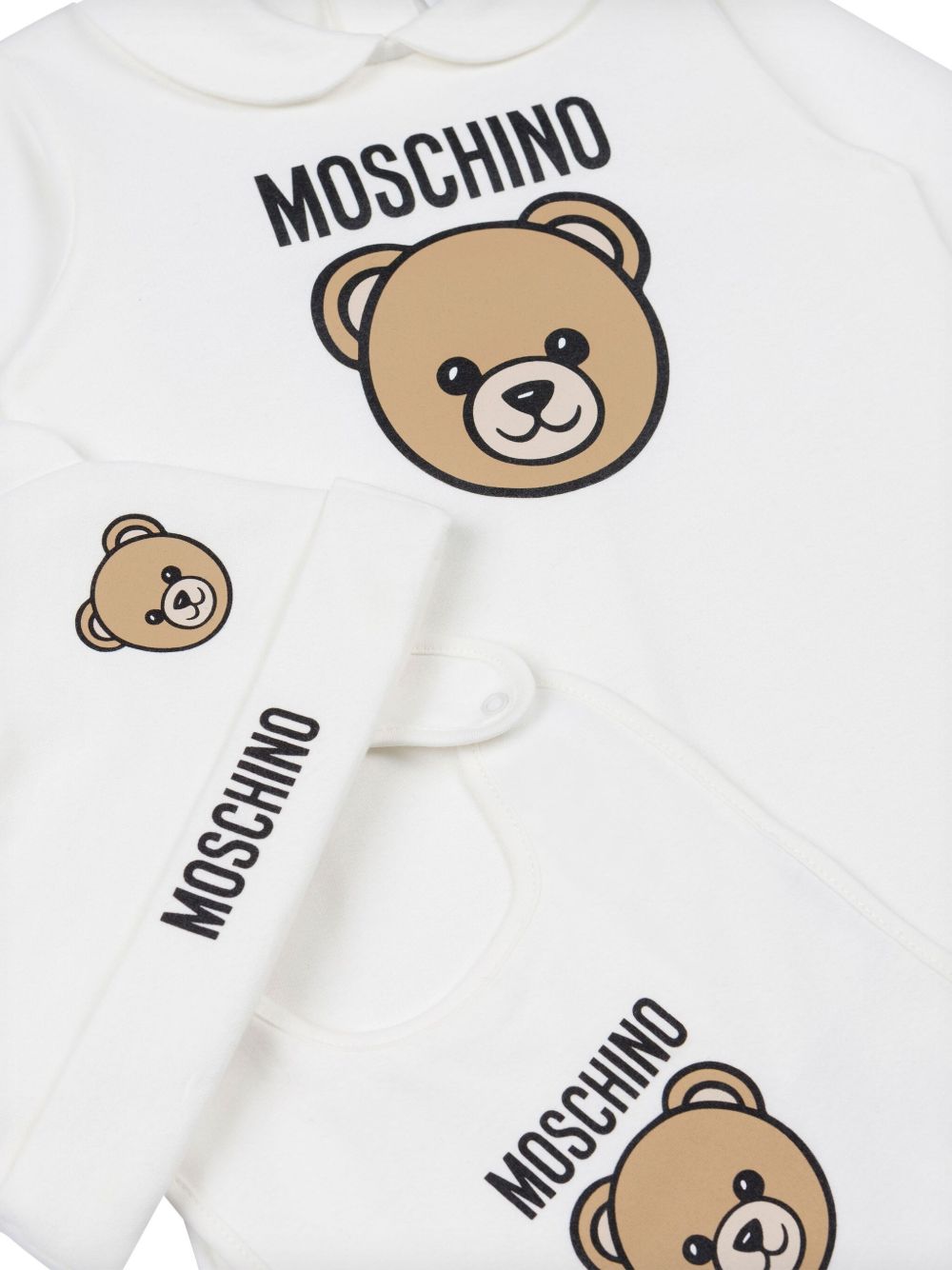 MOSCHINO KIDS Mini Teddy Print 3-Piece Baby Set