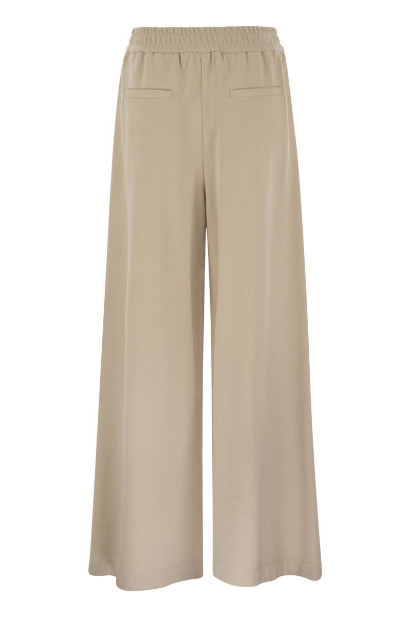 BRUNELLO CUCINELLI Cotton Fleece Smooth Track Trousers - Women's