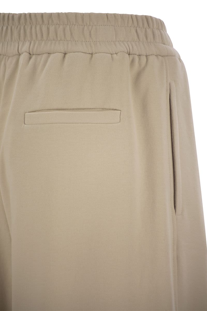BRUNELLO CUCINELLI Cotton Fleece Smooth Track Trousers - Women's