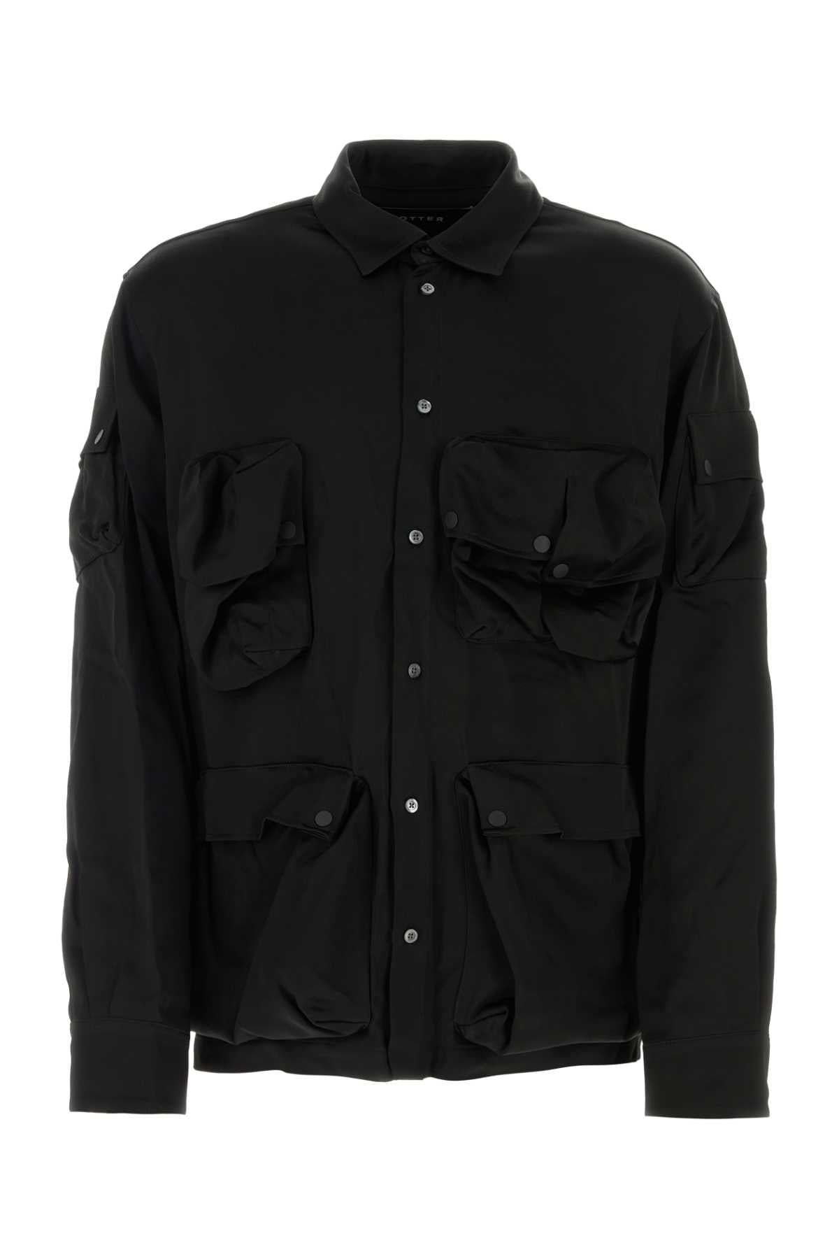 BOTTER Sophisticated Satin Button-Up Shirt for Men