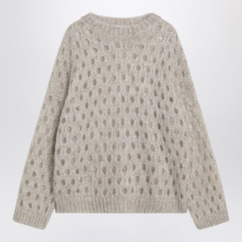 BRUNELLO CUCINELLI Openwork Mohair-Blend Sweater