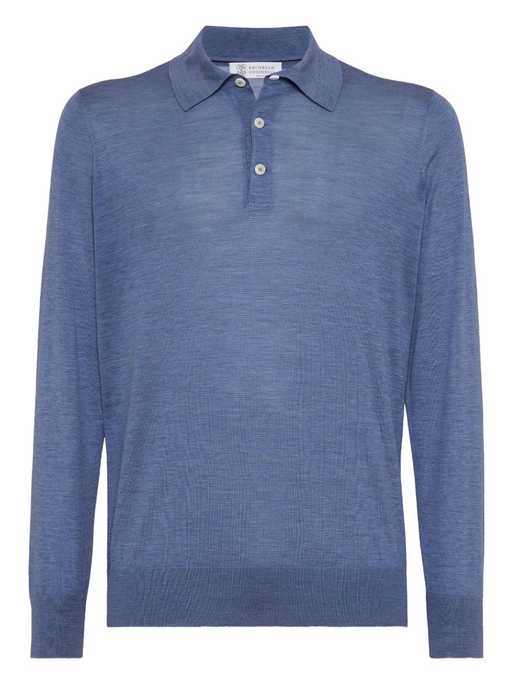 BRUNELLO CUCINELLI Men's Polo Sweater with Button Front