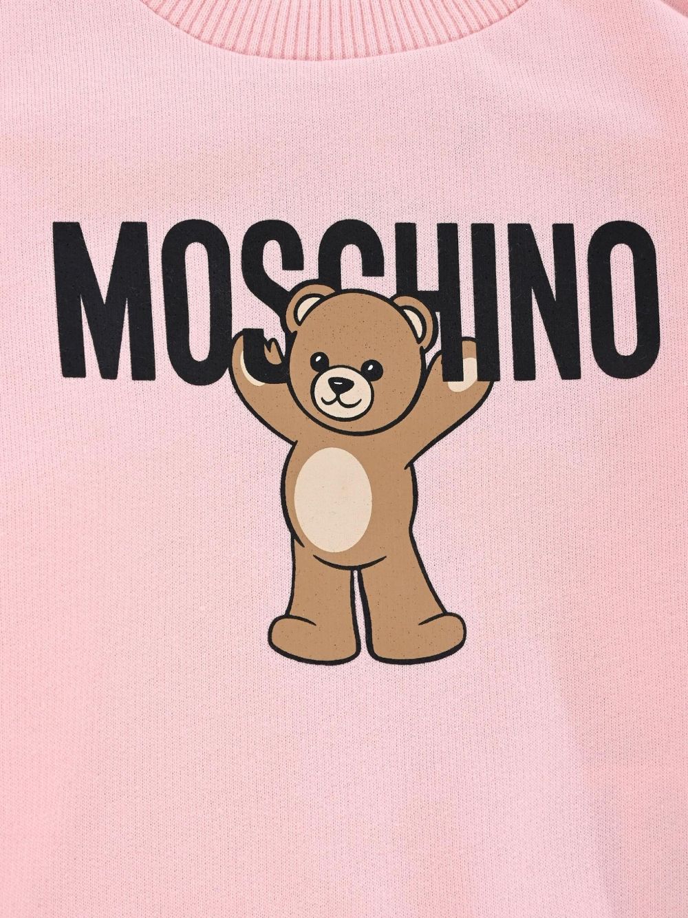MOSCHINO KIDS Mini Teddy Bear Crewneck Sweatshirt