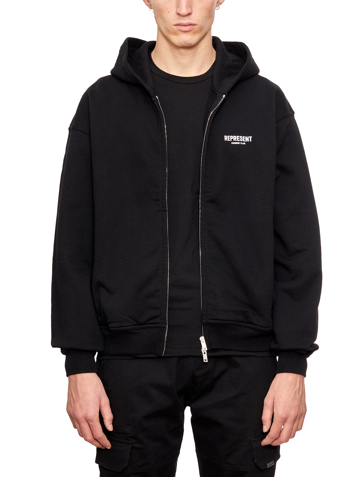 REPRESENT Owners Club Zip-Up Hoodie - Size Medium