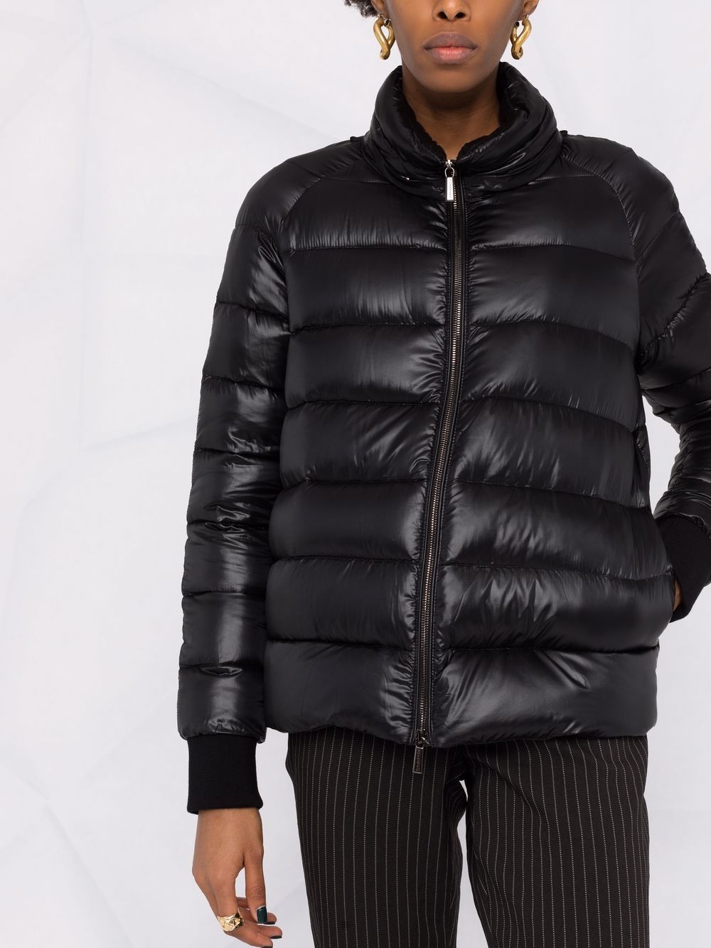 MOORER Versatile Women's Mini Down Jacket with Detachable Hood