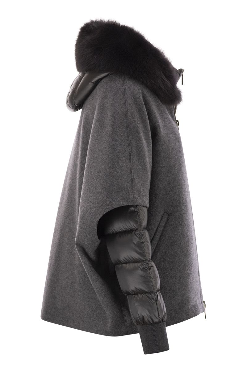 MOORER Mini Down Jacket with Detachable Hood