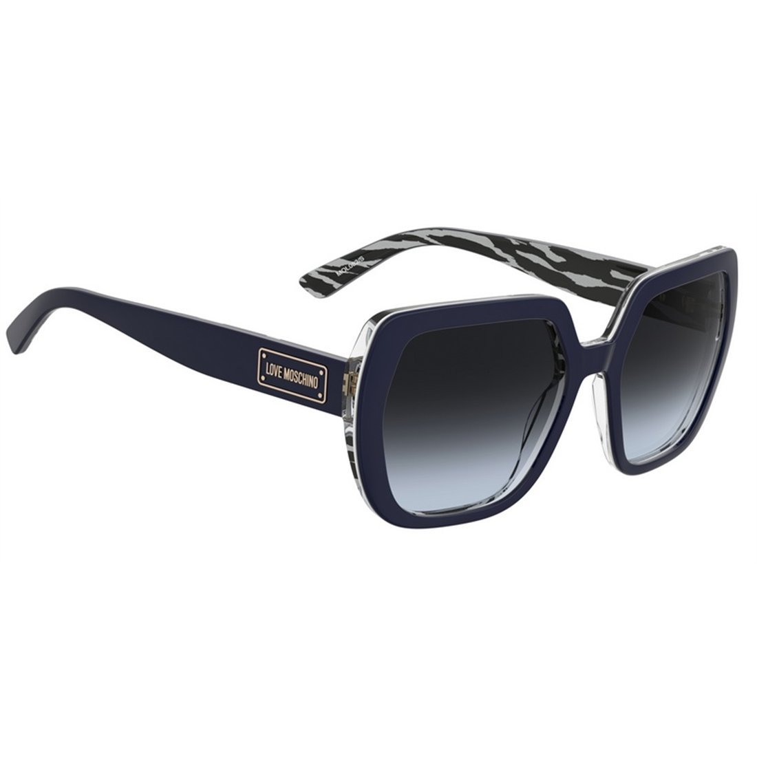 LOVE MOSCHINO Chic Patterned Sunglasses for Women