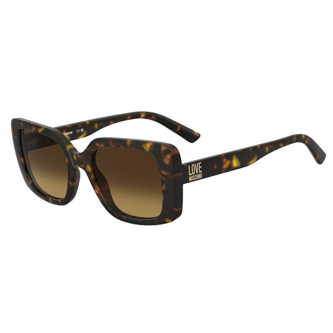 LOVE MOSCHINO Stylish Women's Sunglasses - Havana Frame