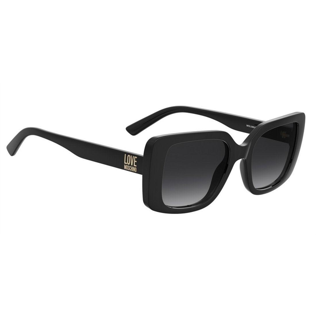 LOVE MOSCHINO Chic Women's Dark Grey Shaded Sunglasses