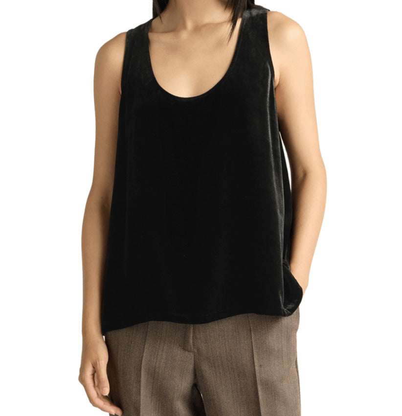 MOMONÌ Mini Flared Sleeveless Top