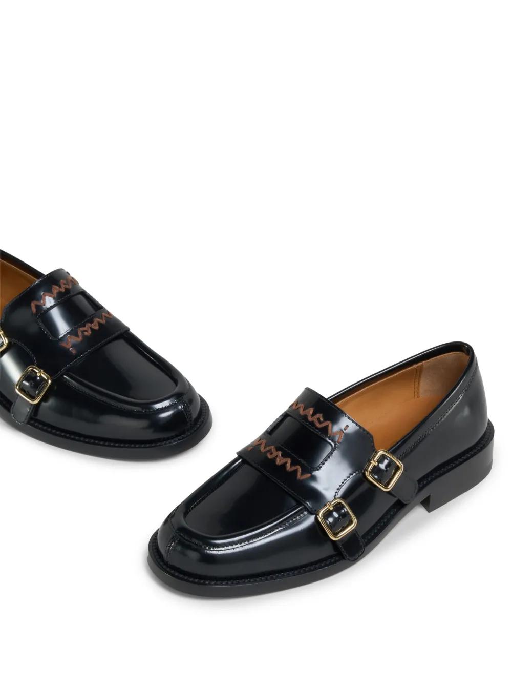 MARNI Stylish Leather Slip-On Loafers for Women