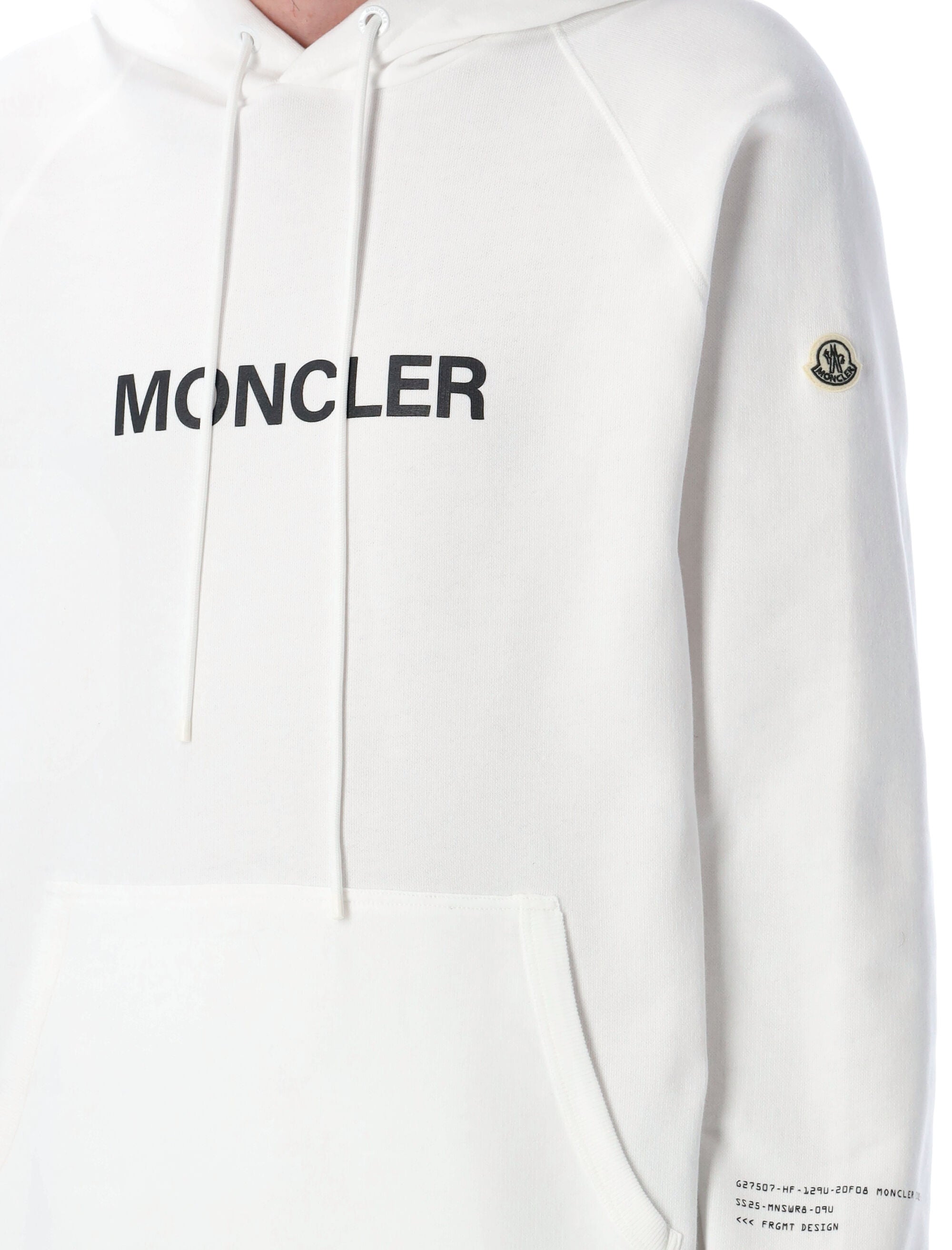 MONCLER FRAGMENT Loose Fit Cartoon Logo Hoodie - Size L