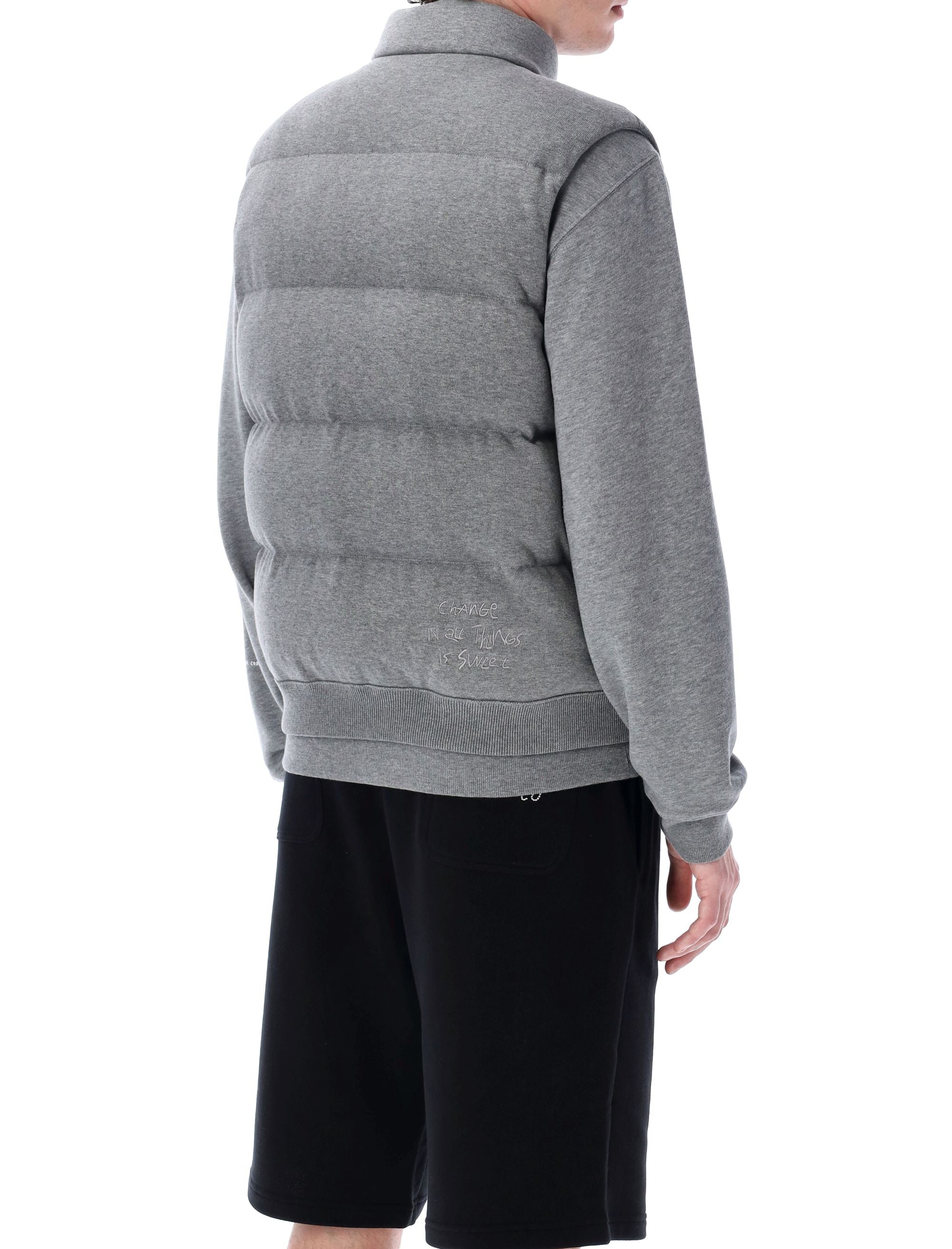 MONCLER FRAGMENT Men's Cotton Down Gilet - Sleeveless Design, Size L