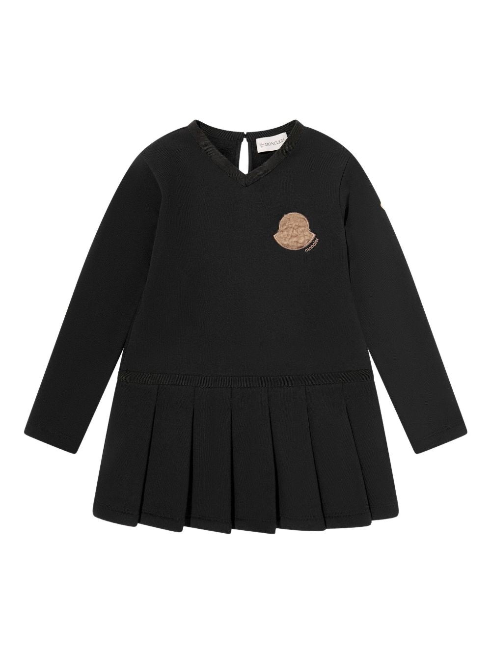 MONCLER KIDS Girls' Mini Dress with Teddy Logo Patch