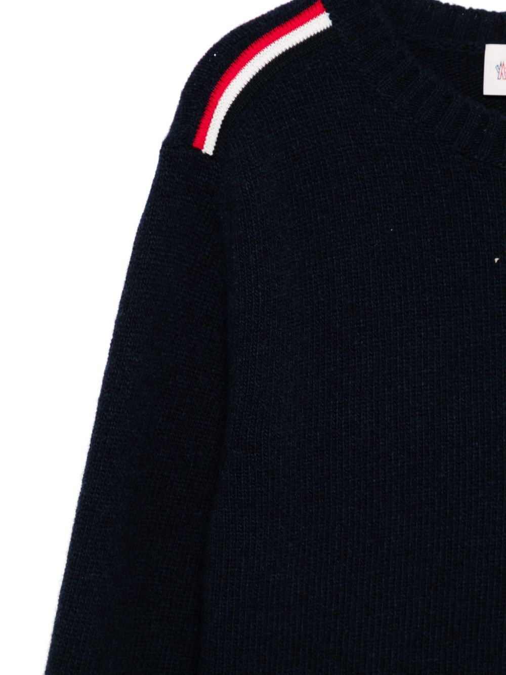 MONCLER KIDS Mini Sweater with Tricolor Jacquard Motif