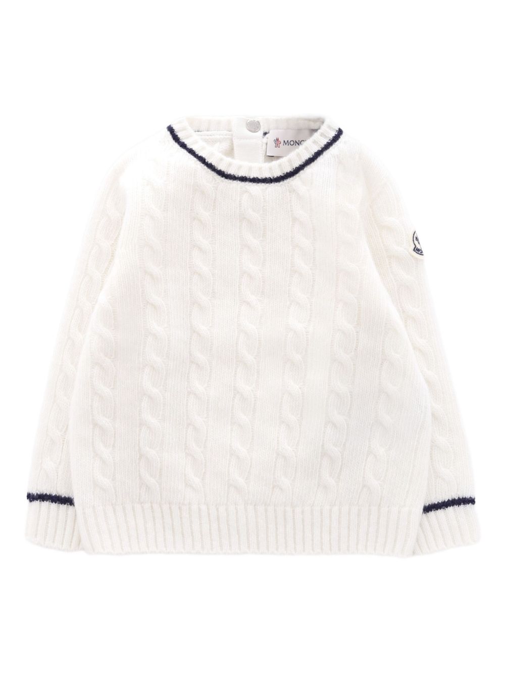 MONCLER KIDS Cozy Cable Knit Sweater for Boys - FW25