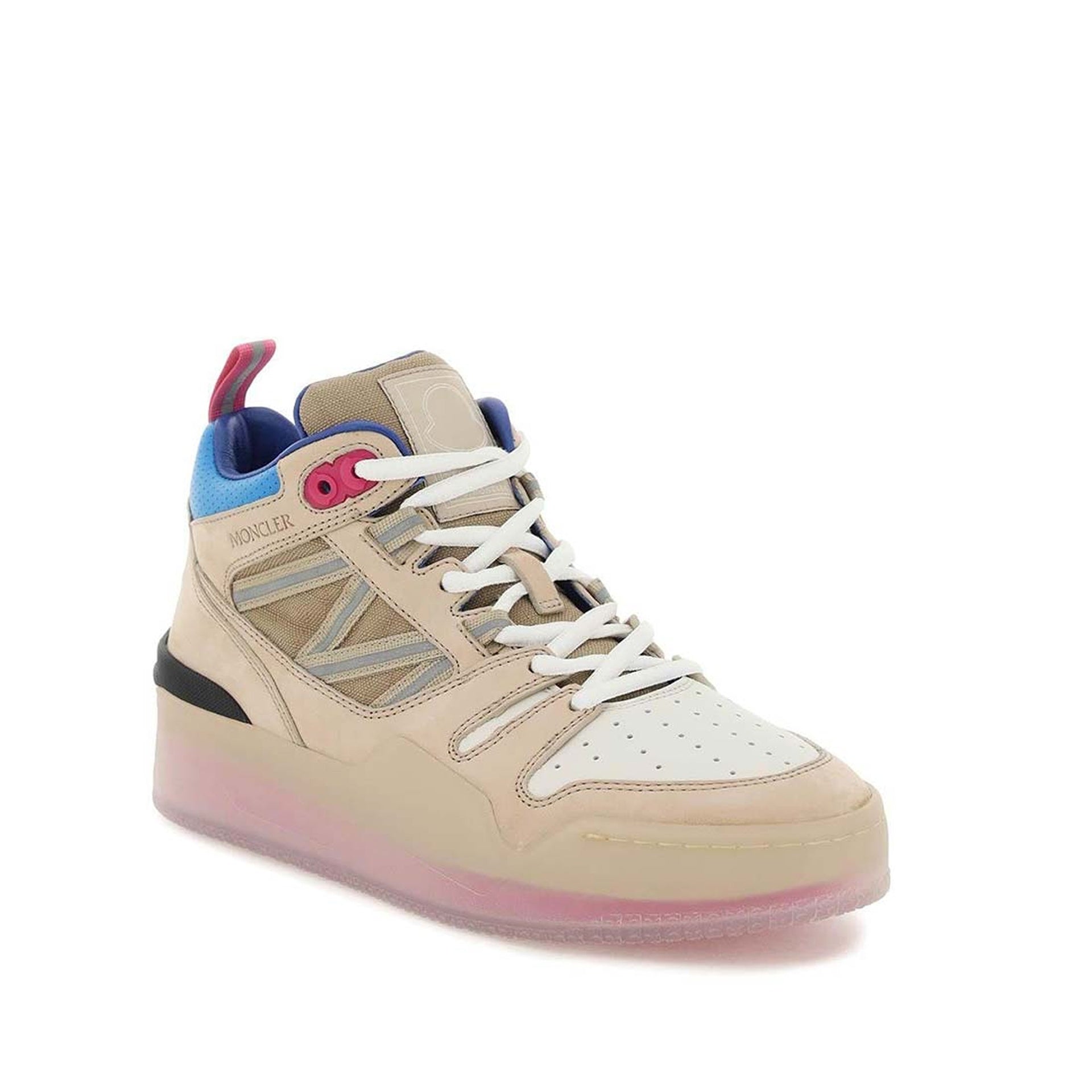 MONCLER Multi Color High-Top Pivot Sneakers for Women