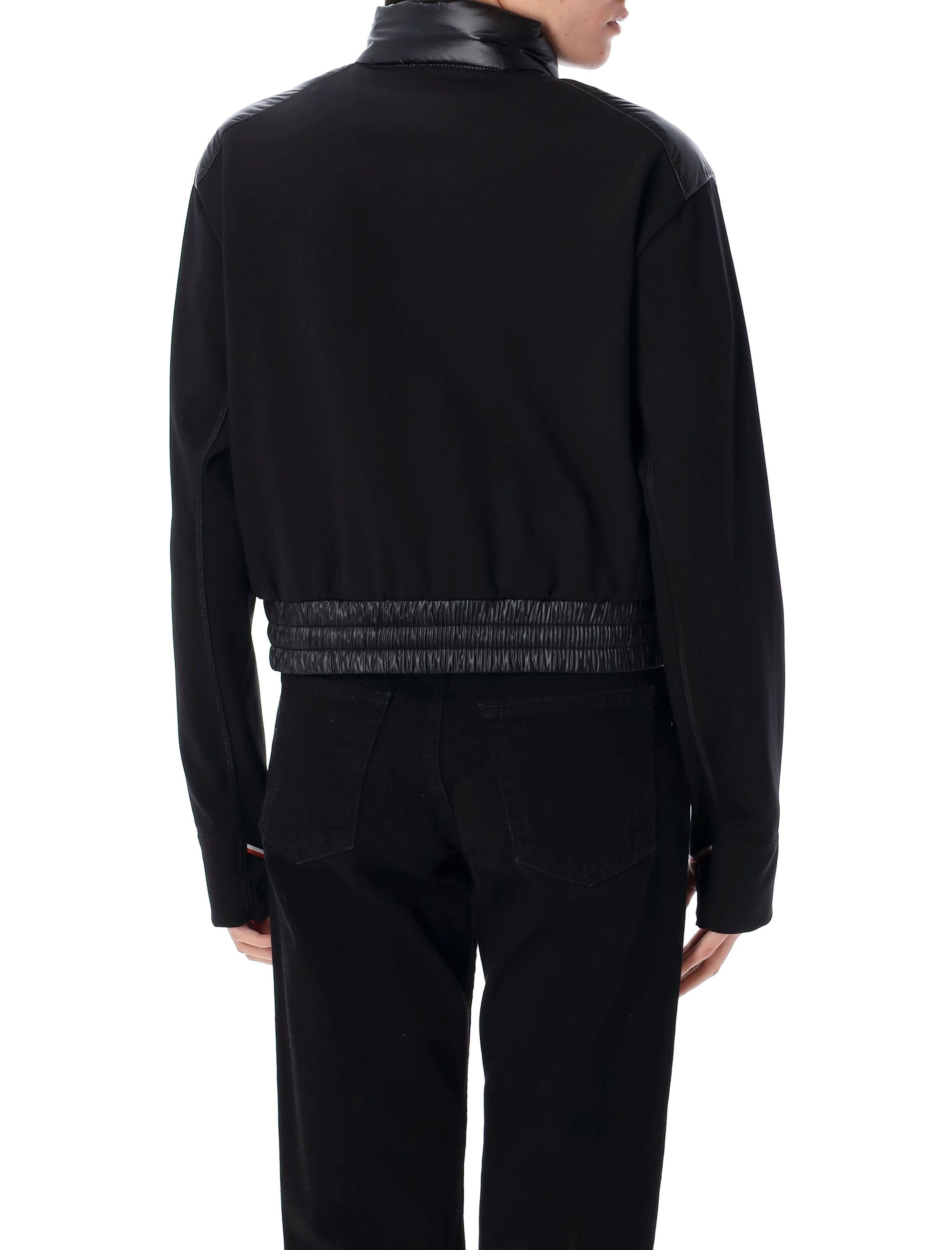 MONCLER Women's Zip-Up Cardigan with High Collar - Size M