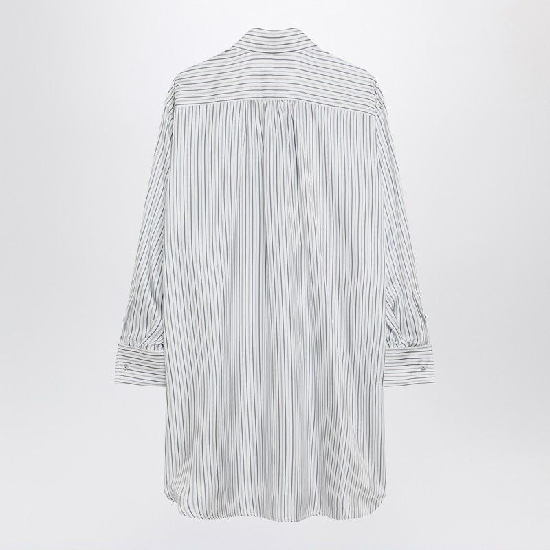 MAX MARA Oversized Striped Silk Shirt