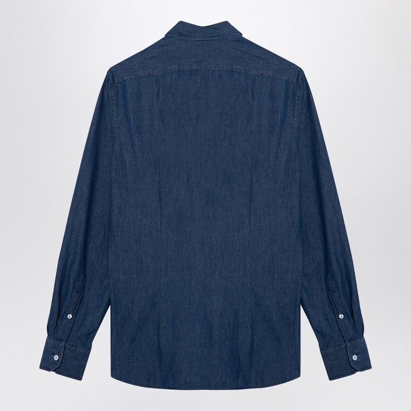 XACUS Indigo Denim Cotton Shirt for Men