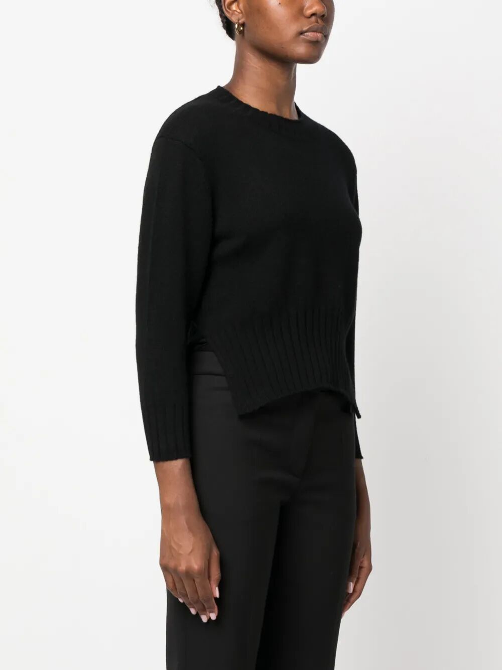 LOULOU DE SAISON Mora Cropped Cashmere Sweater