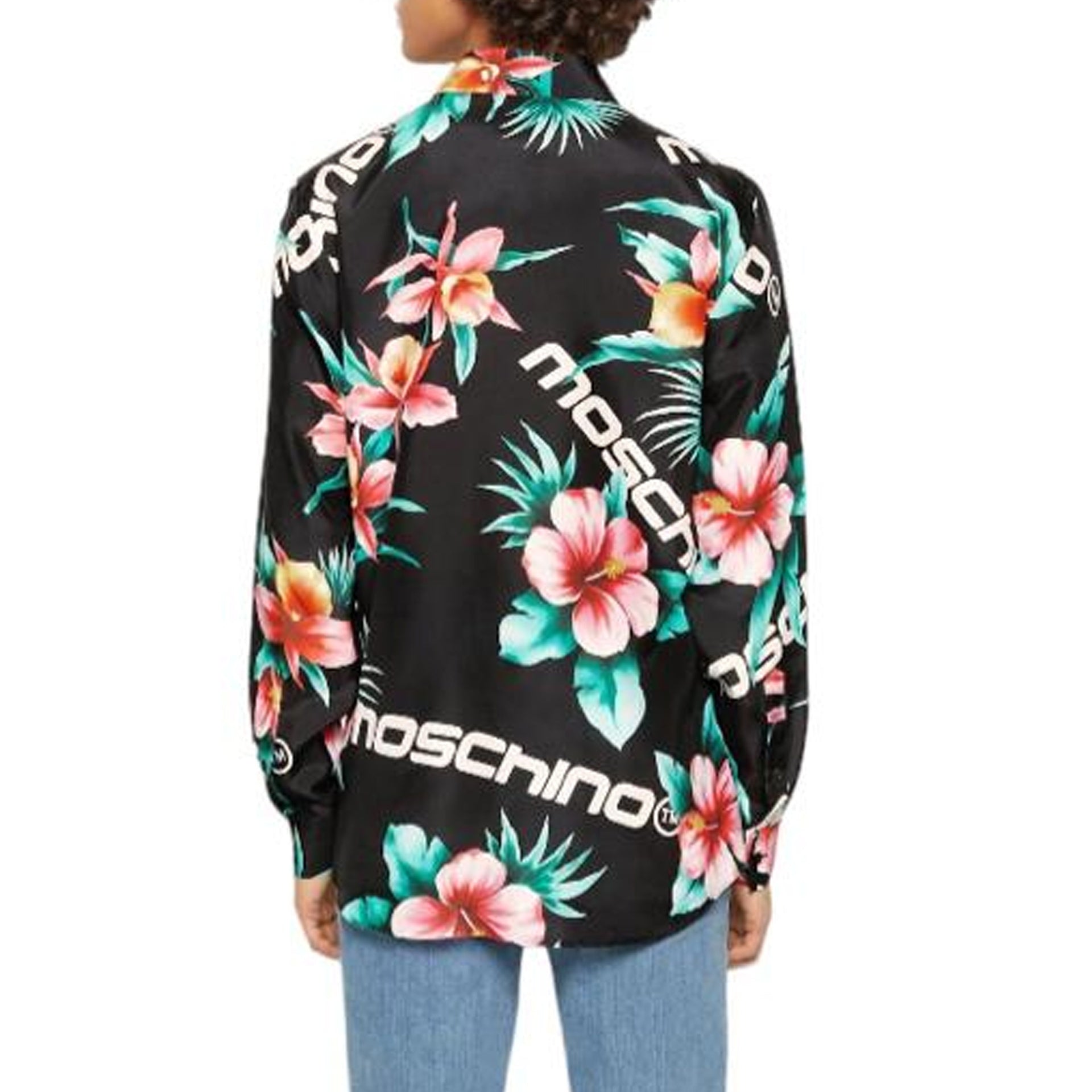MOSCHINO COUTURE Silk Printed Shirt for Men - Spring Summer Collection