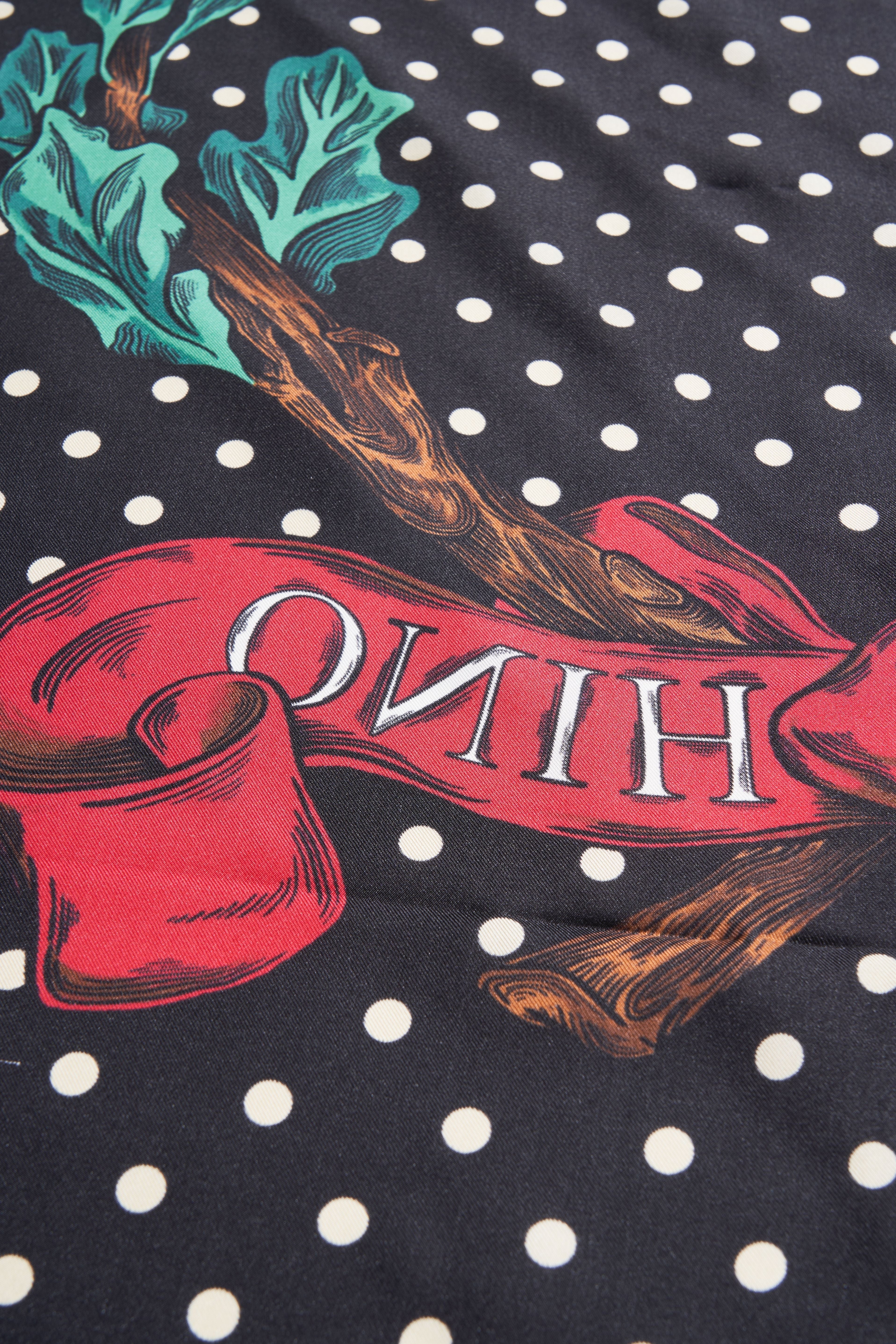 MOSCHINO Classic Polka Dot Scarf - 88 x 88 cm