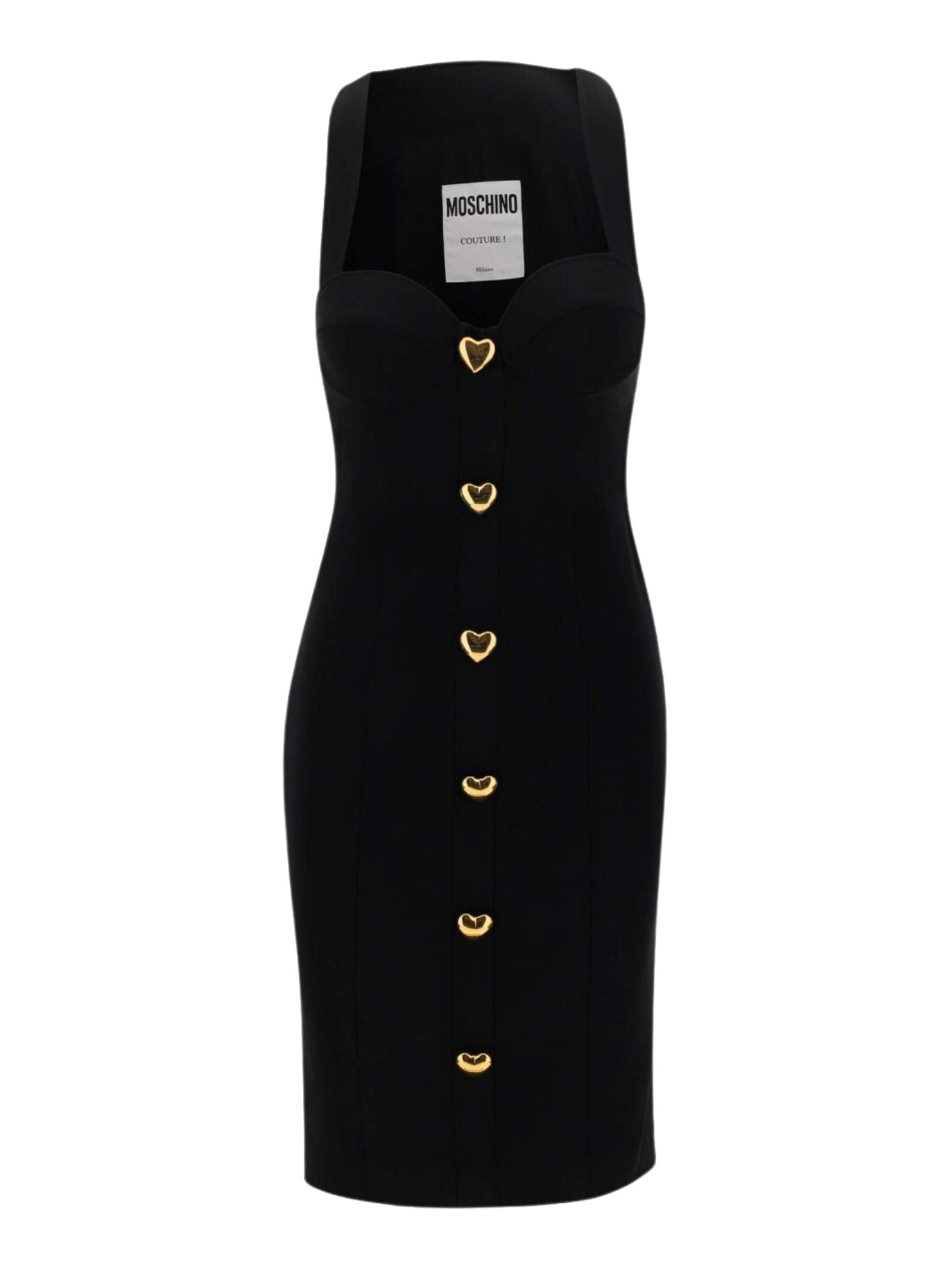 MOSCHINO Chic Mini Dress with Sweetheart Neckline